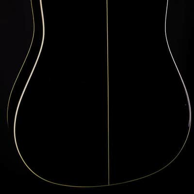 Washburn WD10SB Solid Top Dreadnought Acoustic Guitar, Black | Reverb