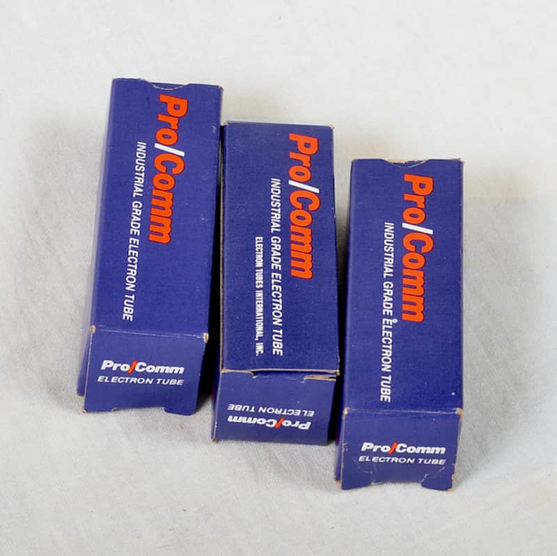 Silvertone (2)/GE (1) -12AX7 pre amp tubes USA image 1