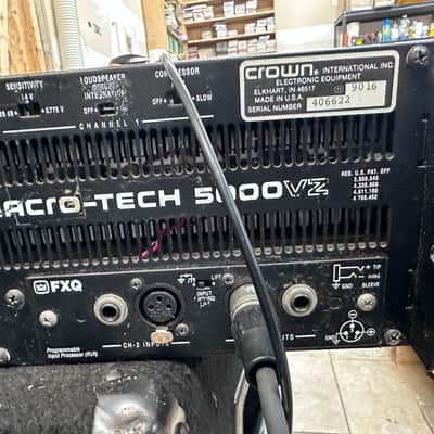 Crown Macro-Tech 5000VZ 2 Channel Power Amplifier BROKEN - PARTS ONLY (#6622) image 8