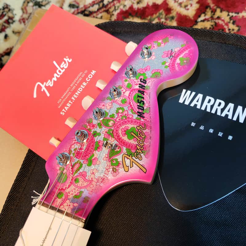 NEW IN BOX* 2025 Fender Japan Char Mustang Pink Paisley 1 of 70