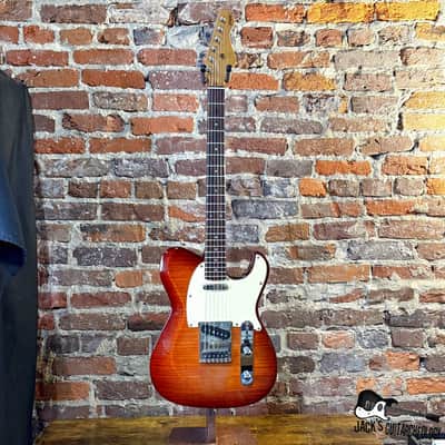 Dean Zelinsky Dellatera T-Style w/ Z Glide Electric Guitar w/GB (2010s - Sunburst) image 17