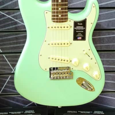 Fender Limited Edition American Professional II Matching Headcap Electric Guitar Surf Green image 2