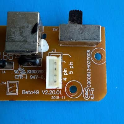 Nektar Impact LX49+ MIDI Keyboard Part: AC USB Input Circuit Board PCB image 7