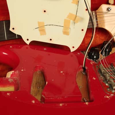 all original 1964 Fender Pre-CBS Musicmaster II RED image 24
