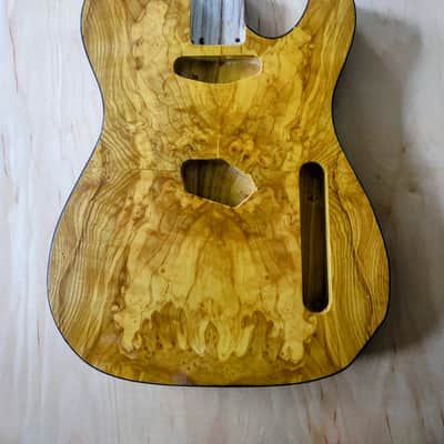 Telecaster elm burl top Poplar body 2026 - Natural image 1