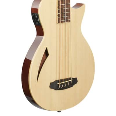 ESP LTD TL-5 Thinline 5-String Acoustic Electric Bass Guitar Natural image 9