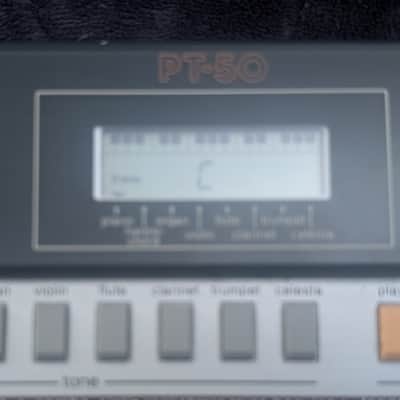 Casio PT-50 31-Key Mini Synthesizer 1980s - Silver image 4