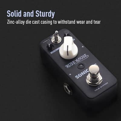 SONICAKE Distortion Pedal Rude Mouse Distortion 2 Modes Classic Hyper Crunch to Fuzzy Guitar Pedal (U.S. domestic inventory) image 5