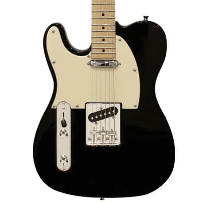 Sawtooth Left-Handed ET Series Black Electric Guitar w/ Aged White Pickguard - Includes: Gig Bag & Accessories image 3