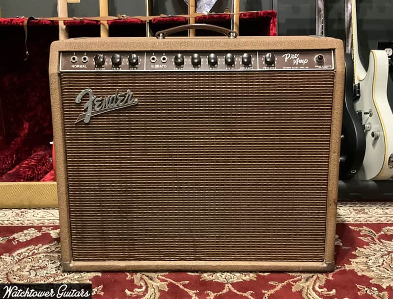 1961 Fender Pro Amp Brown Tolex image 1