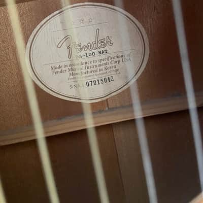 Fender Acoustic Guitar DG-100 NAT - Natural image 14