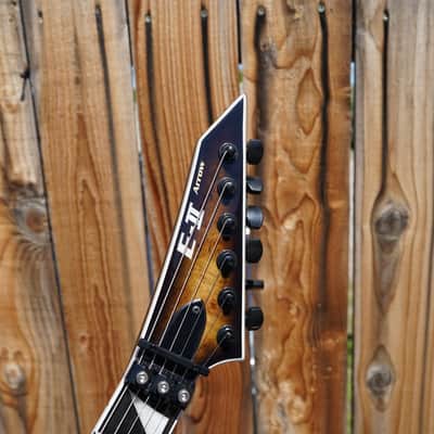 ESP E-II Arrow Nebula Black Burst 6-String Electric Guitar w/ Case image 3
