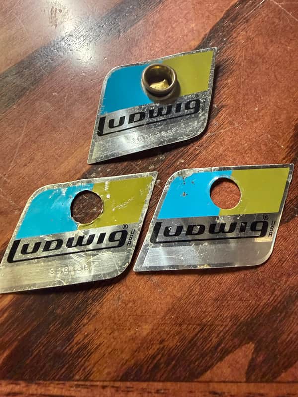 Vintage Ludwig B/O Badges 70s (Lot of 3) image 1