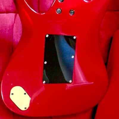 Fender   Heartfield Talon V 1991 Chrome Red MIJ FujiGen Factory Dimarzio Floyd Vinnie Moore Satchel image 10