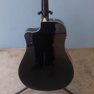 Fender T-Bucket 300CE Hot Rod Series, Quilt Maple Blue Top, Acoustic Electric Guitar With GigBag image 6