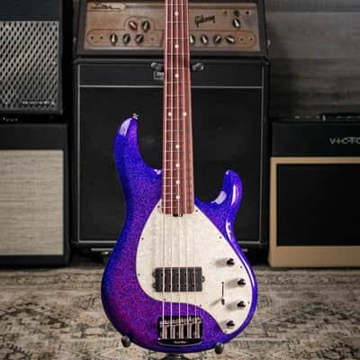 Ernie Ball Music Man StingRay Special 5-String Electric Bass - Violet Sparkle Burst with Hard Bag image 3