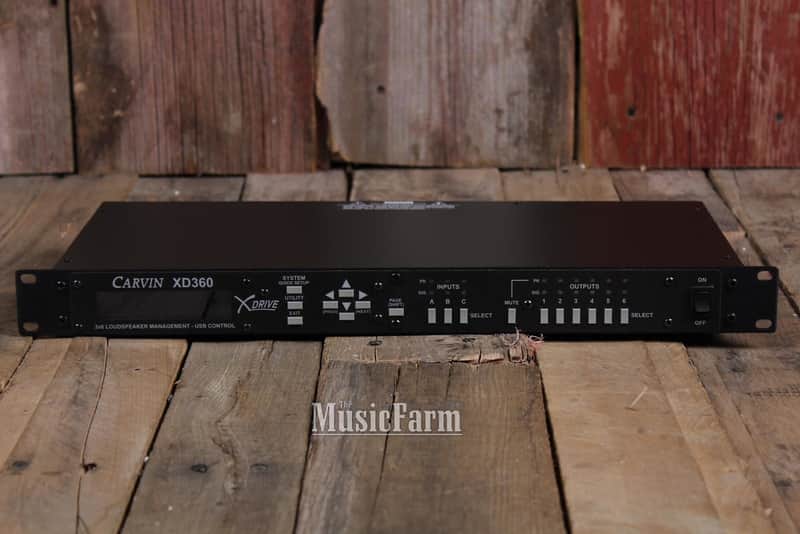 Carvin XD360 X Drive 3 x 6 Loudspeaker Management System Rack Unit Processor USB image 1