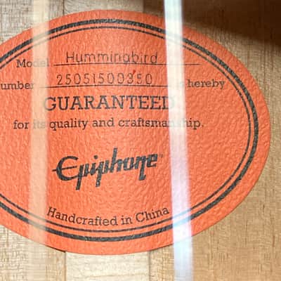 Epiphone Hummingbird Inspired by Gibson 2025 - Cherry Sunburst image 11