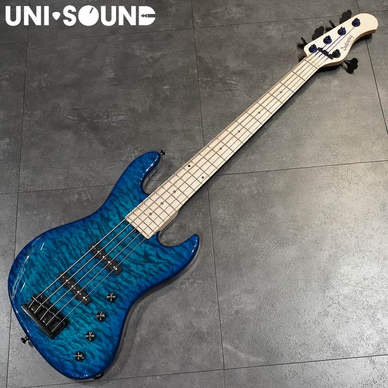 Sadowsky Customshop Series 21-Fret Standard 5-String - Bora Blue Burst image 1