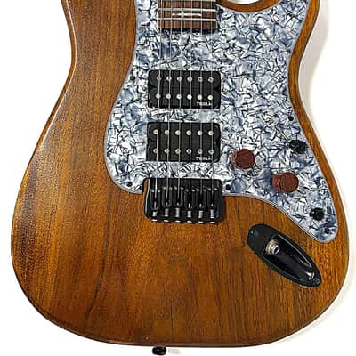 Custom, hot rodded, Walnut body, strat style guitar image 5