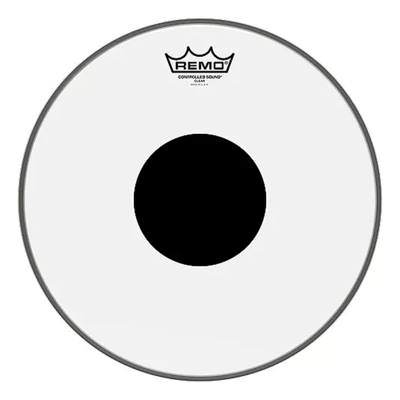 Remo 12" CS Black Dot Clear image 1