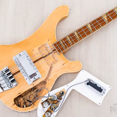 1979 Rickenbacker 4001 Vintage Neck Through Bass Mapleglo, 100% Original w/ Case image 20