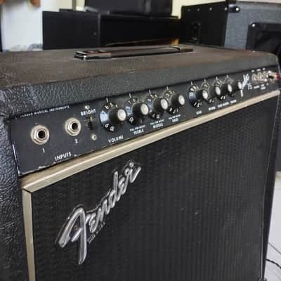 Fender 75 black-1980-75 Watt USA image 4