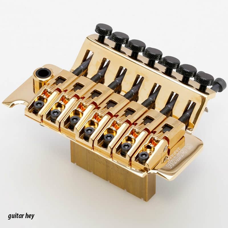 NEW Gotoh GE1996T-7 Floyd Rose Locking Tremolo 7-String Bridge 36mm Block - GOLD image 1