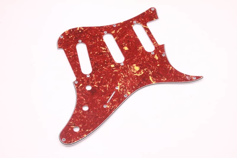 Red Tortoise Pickguard for PRS® Silver Sky 2021 real Celluloid Toplayer! image 1