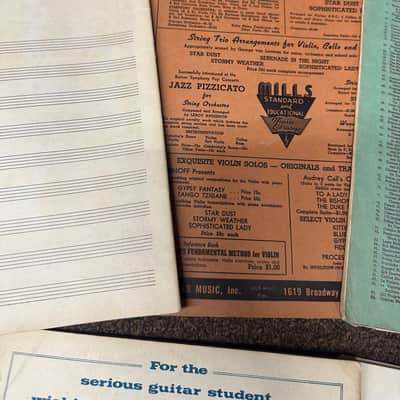 Used Vintage Retro Old Set of 9 different music books Solo/Spanish/Method Guitar image 7