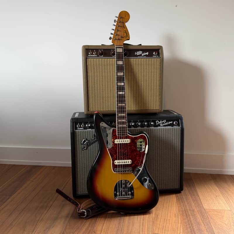 1966 Fender Jaguar with Rosewood Fretboard in Sunburst - Very Good