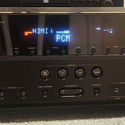 Yamaha Yamaha RX V375 AV Receiver Black 90s - Black metal case image 1