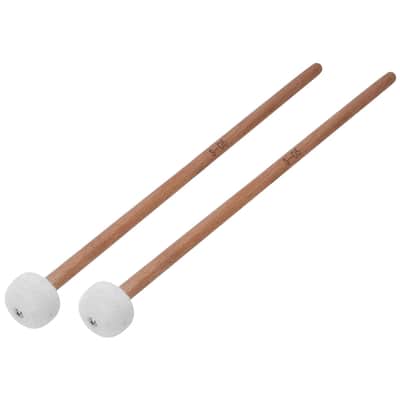 2Pcs Timpani Mallets Soft Felt Head Drum Sticks With Wooden Handle Percussion Mallets For Snare Drum Bass Drum Gong Cymbal image 1