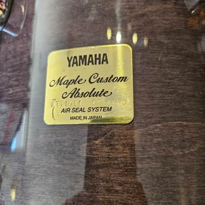 Yamaha 14x12" Maple Custom Absolute Rack Tom - Plum 1988 image 10