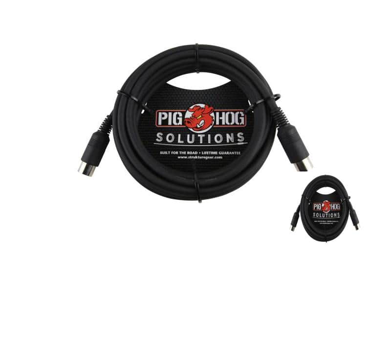 Pig Hog Solutions PMID15 - 15ft MIDI Cable Black Instrument Interface - New image 1