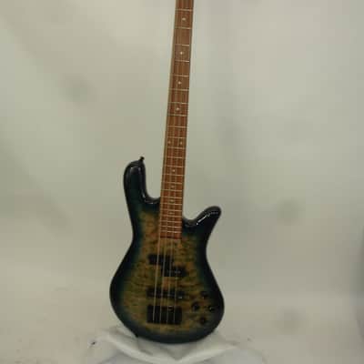 Spector Legend 4 Neck-Thru 4-String Electric Bass Guitar, Faded Blue Gloss w/ Bag image 2
