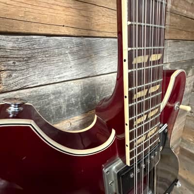 Yamaha SA-20 12-String Hollow Body 1968 - 1972 - Cherry Red image 8