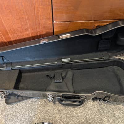 Glasser GCC-V4/4 2023 Violin (Black), Glasser Bow, Eastman Hard Case and Accessories image 11