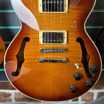 Ibanez AGS73FM Violin Sunburst 2018 Semi-Hollow Electric Guitar image 4