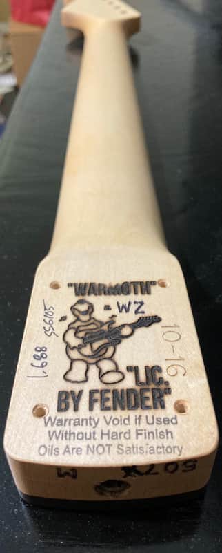 Warmoth Guitar Neck for Fender Mustang or Jaguar, Maple, Rosewood, SS Frets image 1