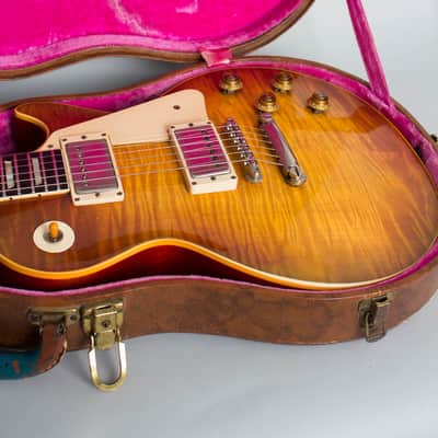 Gibson  Les Paul Standard Solid Body Electric Guitar (1959), ser. #9-1854, original brown hard shell case. image 21
