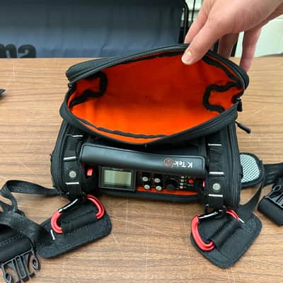 TASCAM DR-701D PCM Field Recorder with K-Tek Stingray MixPro Audio Bag and KSWB1 Waist Belt Kit image 3