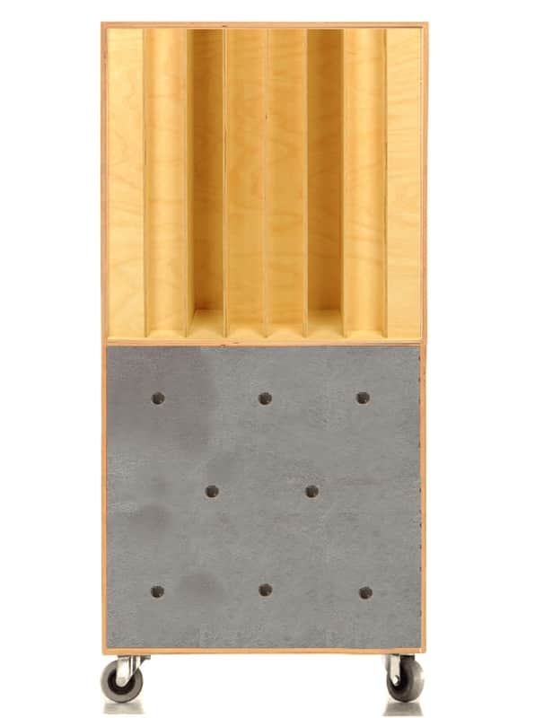Normal PRO QRD Bass Trap Acoustic Panel absorbent / reflective / scattering Wood + Paint + Metal W image 1