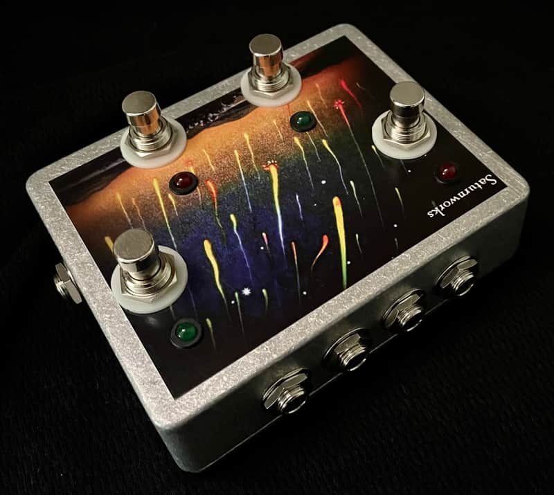 Saturnworks 4-way Active Buffered Splitter with Switches, Buffer Pedal for Guitar or Bass - Handcrafted in California image 1
