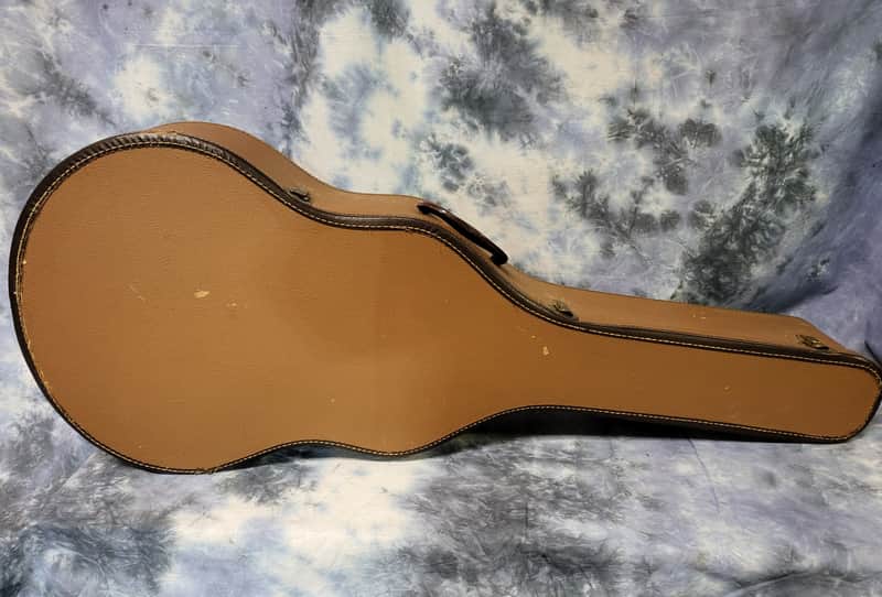 Vintage RARE 1950 Gibson Branded L5 L7 Arch Top Brown Soft Shell Guitar Case image 1