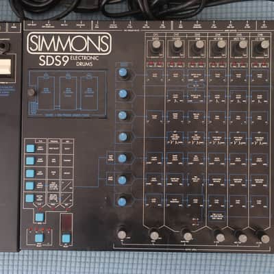 Vintage 1980s Simmons Electronics Drum Set 2 Modules SDS9 6-Channel Drum Synthesizer 1 Brain Works 1 Brain For Spare Parts + 2 Octagon Pads Lots Of Spare Parts 3 Extra Rom Chip Snare Rim A & B EPROM image 16