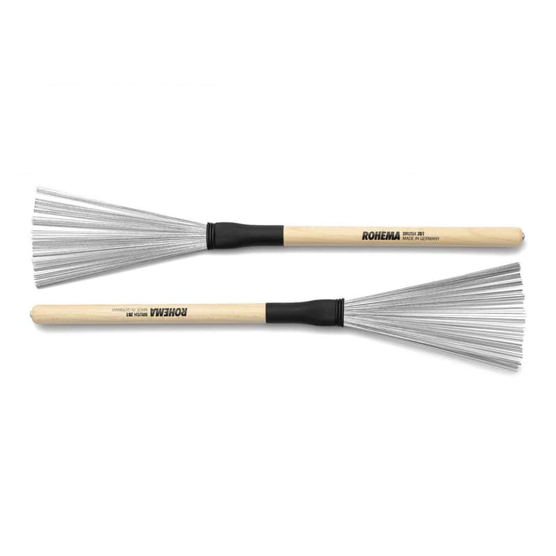 Rohema JB1 - Jazz Brushes - Hickory Handle w/ Metal Brushes image 1