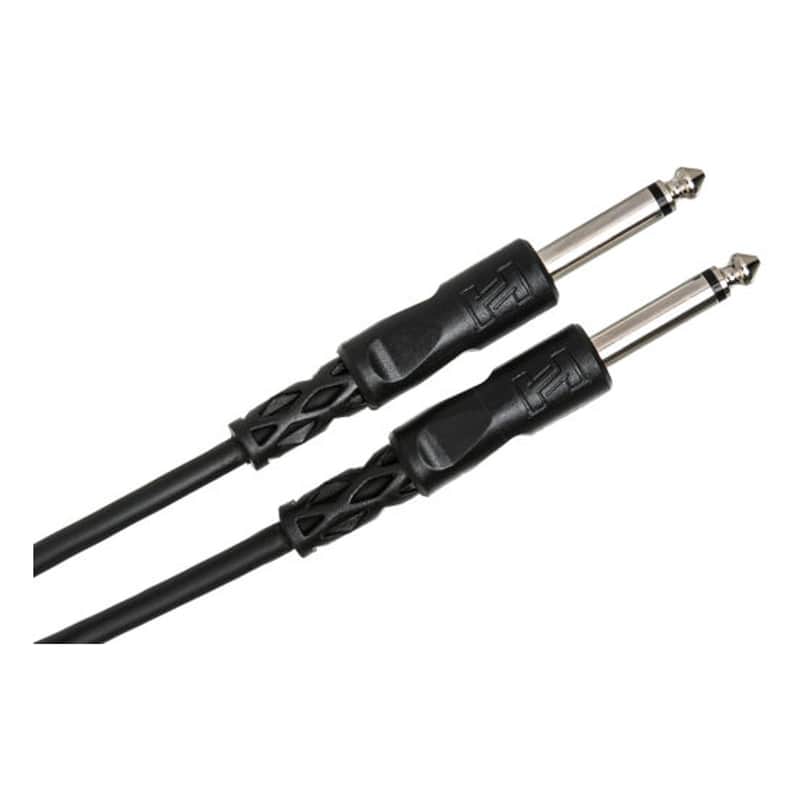 Hosa CPP-101 1/4" TS Jack to 1/4" TS Jack Instrument Cable (30cm) image 1