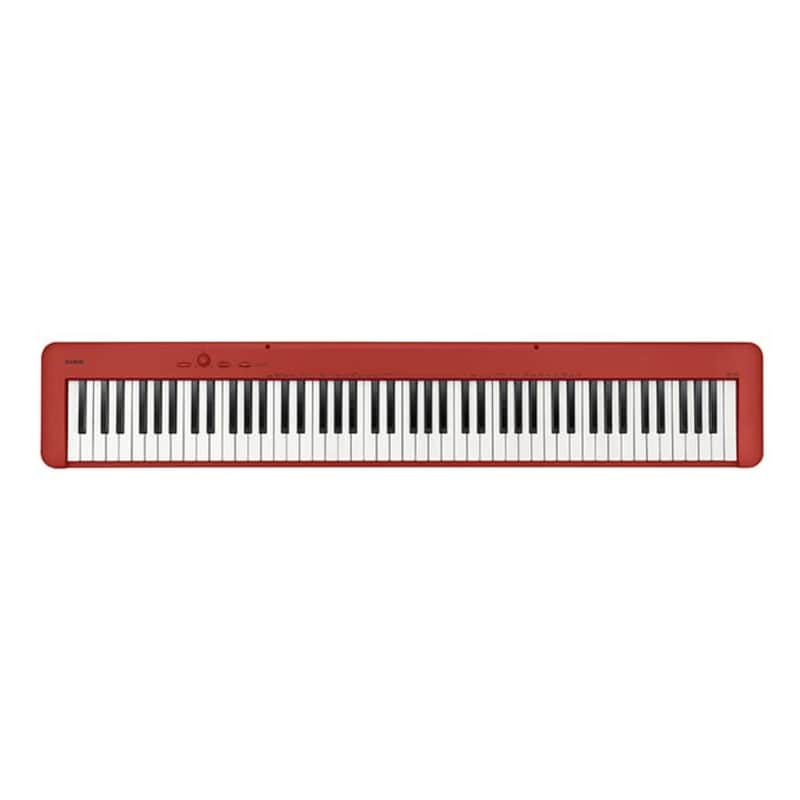 Casio CDP-S160 Portable Digital Piano with 88-Key Weighted Action, Sheet Music Stand, Power Supply, USB-MIDI and 10 tones, red (CDP-S160RD) image 1
