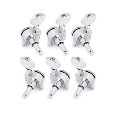 3R 3L Guitar Locking Tuning Pegs Tuners 18:1, chrome image 2